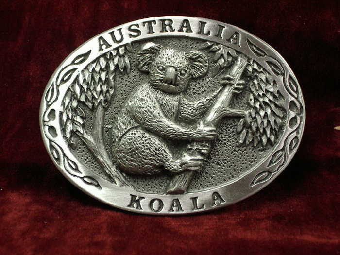 pewter koala buckle large