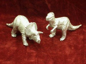 Triceratops and T Rex