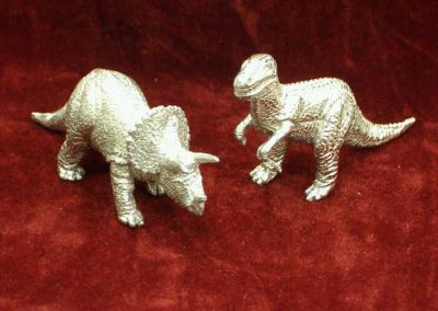 Triceratops and T Rex